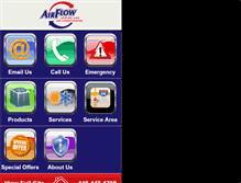 Tablet Screenshot of airflowheat.com